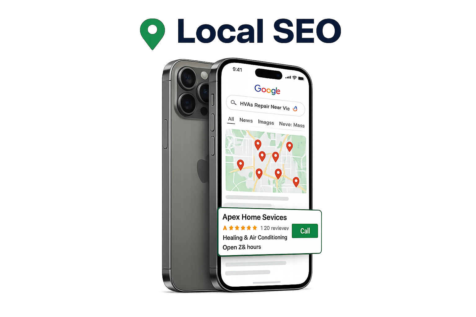 Local SEO device mockup